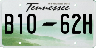 TN license plate B1062H