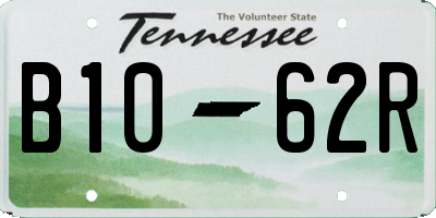 TN license plate B1062R
