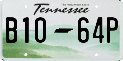 TN license plate B1064P