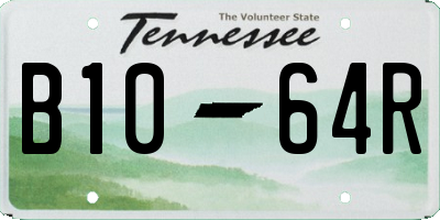 TN license plate B1064R