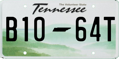 TN license plate B1064T