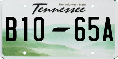TN license plate B1065A