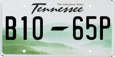 TN license plate B1065P
