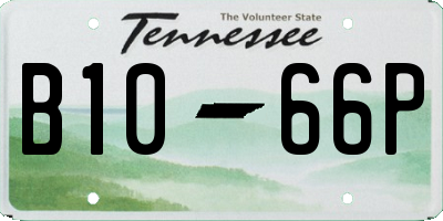 TN license plate B1066P