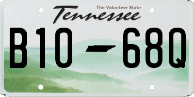 TN license plate B1068Q