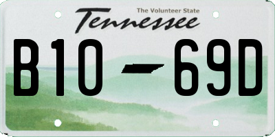 TN license plate B1069D