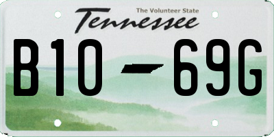 TN license plate B1069G