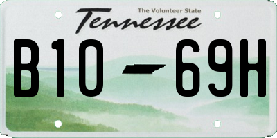 TN license plate B1069H
