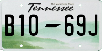 TN license plate B1069J