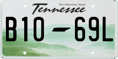 TN license plate B1069L