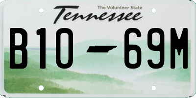 TN license plate B1069M