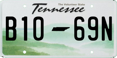 TN license plate B1069N