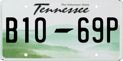 TN license plate B1069P