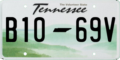 TN license plate B1069V