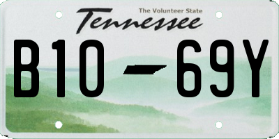 TN license plate B1069Y