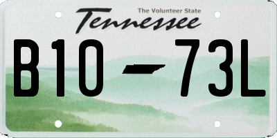 TN license plate B1073L