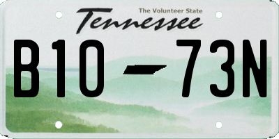 TN license plate B1073N