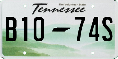 TN license plate B1074S