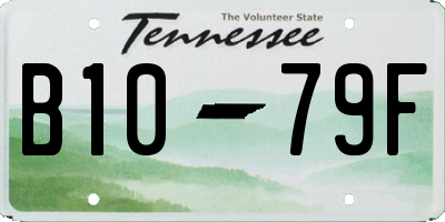 TN license plate B1079F