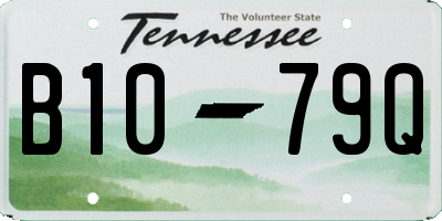 TN license plate B1079Q