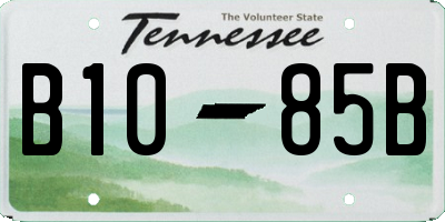 TN license plate B1085B