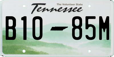 TN license plate B1085M