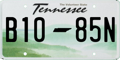 TN license plate B1085N