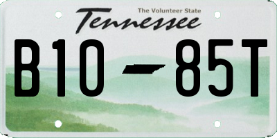 TN license plate B1085T
