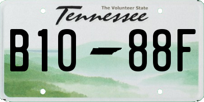 TN license plate B1088F