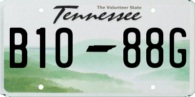TN license plate B1088G