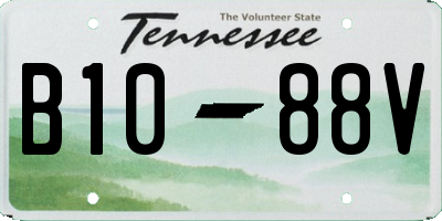 TN license plate B1088V