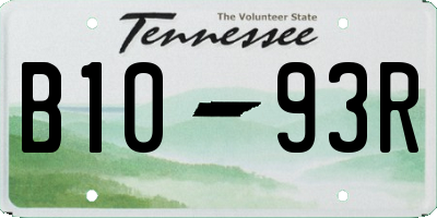 TN license plate B1093R