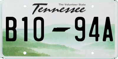 TN license plate B1094A