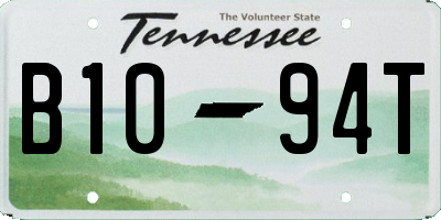 TN license plate B1094T