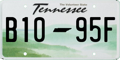 TN license plate B1095F