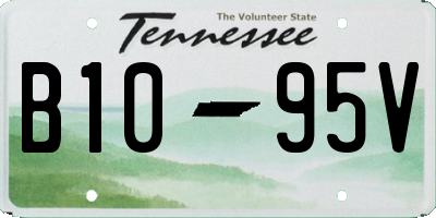 TN license plate B1095V