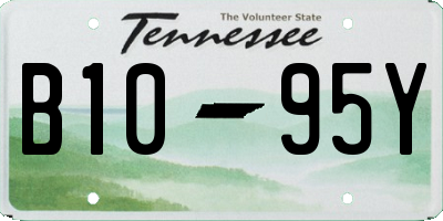 TN license plate B1095Y