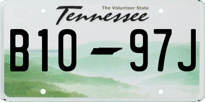 TN license plate B1097J