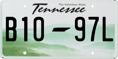 TN license plate B1097L