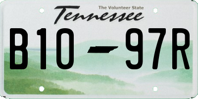 TN license plate B1097R
