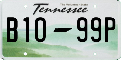 TN license plate B1099P