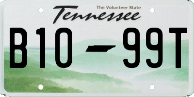 TN license plate B1099T