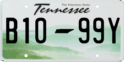 TN license plate B1099Y