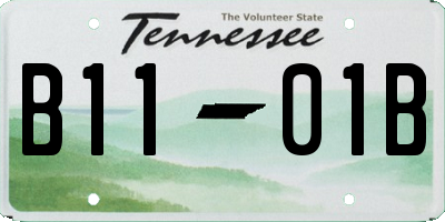 TN license plate B1101B