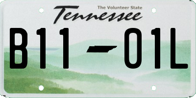 TN license plate B1101L