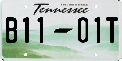 TN license plate B1101T