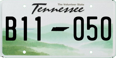 TN license plate B1105O