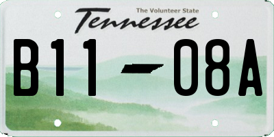 TN license plate B1108A
