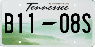 TN license plate B1108S
