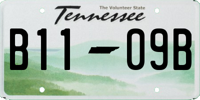 TN license plate B1109B